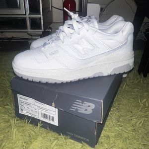 new balance 550, grey and white. brand new never work in a size 7.5 in men’s